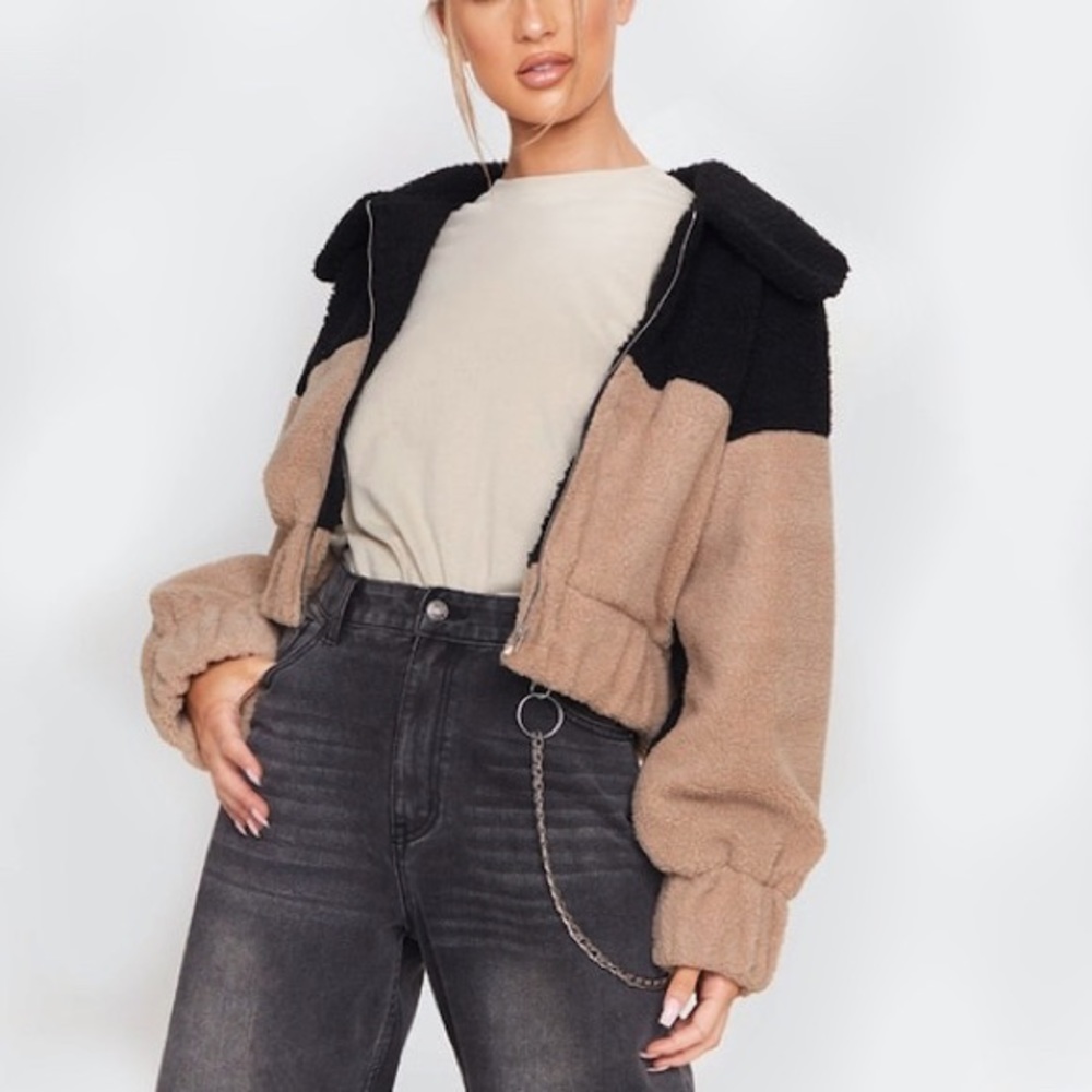 Teddy Crop Jacket - Picture 4 of 5